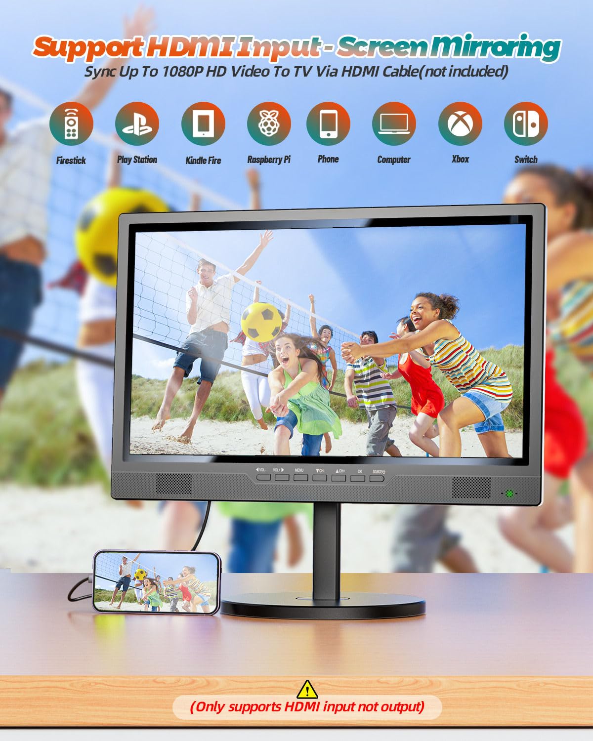 Portable TV with Antenna J196