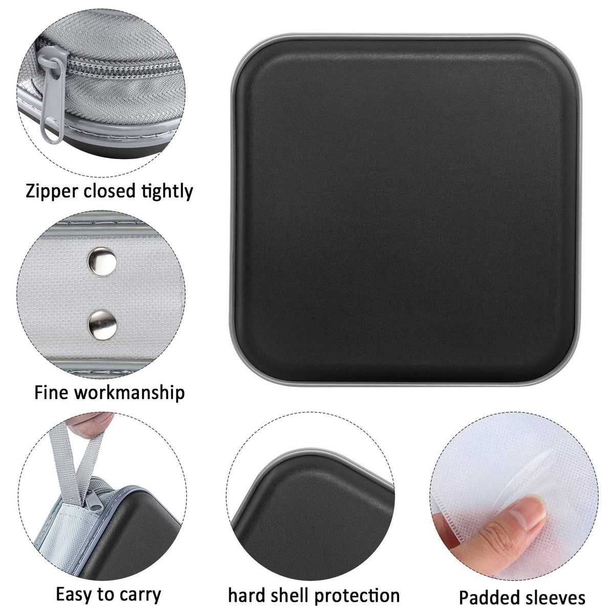 CD/DVD Cases 40 Capacity Disc Storage Binder Black P9588