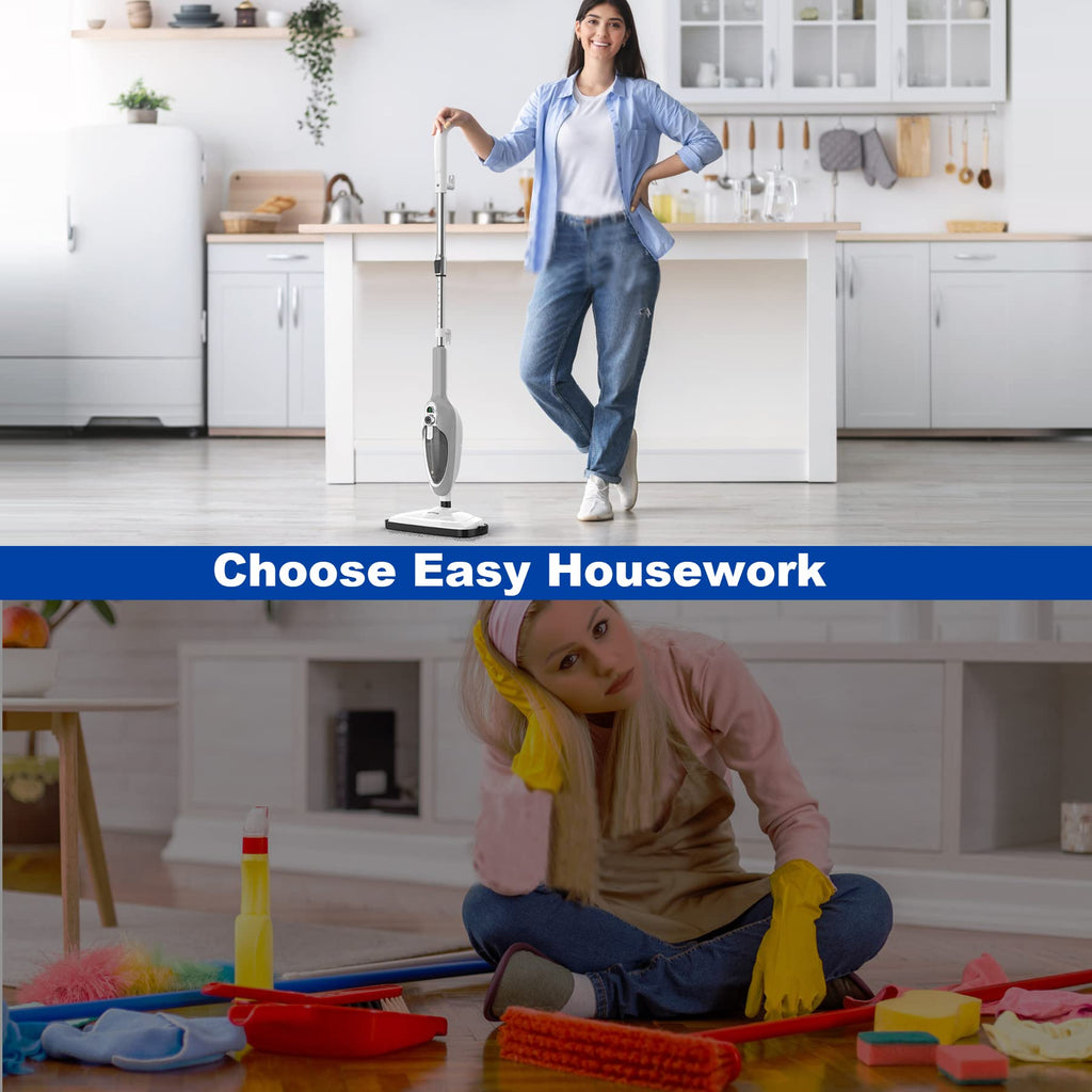 10-in-1 Handheld Steam Mop with 11 Accessories T145842
