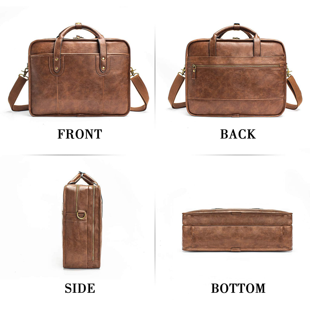 Leather 15.6 Inch Laptop Messenger Bag M52011