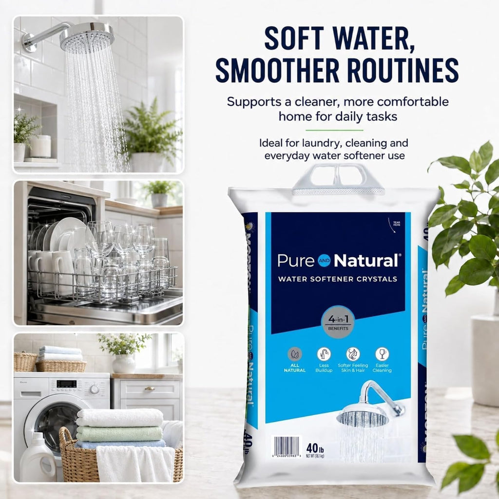 40 lb Pure Natural Salt Crystals Pack of 2 R261