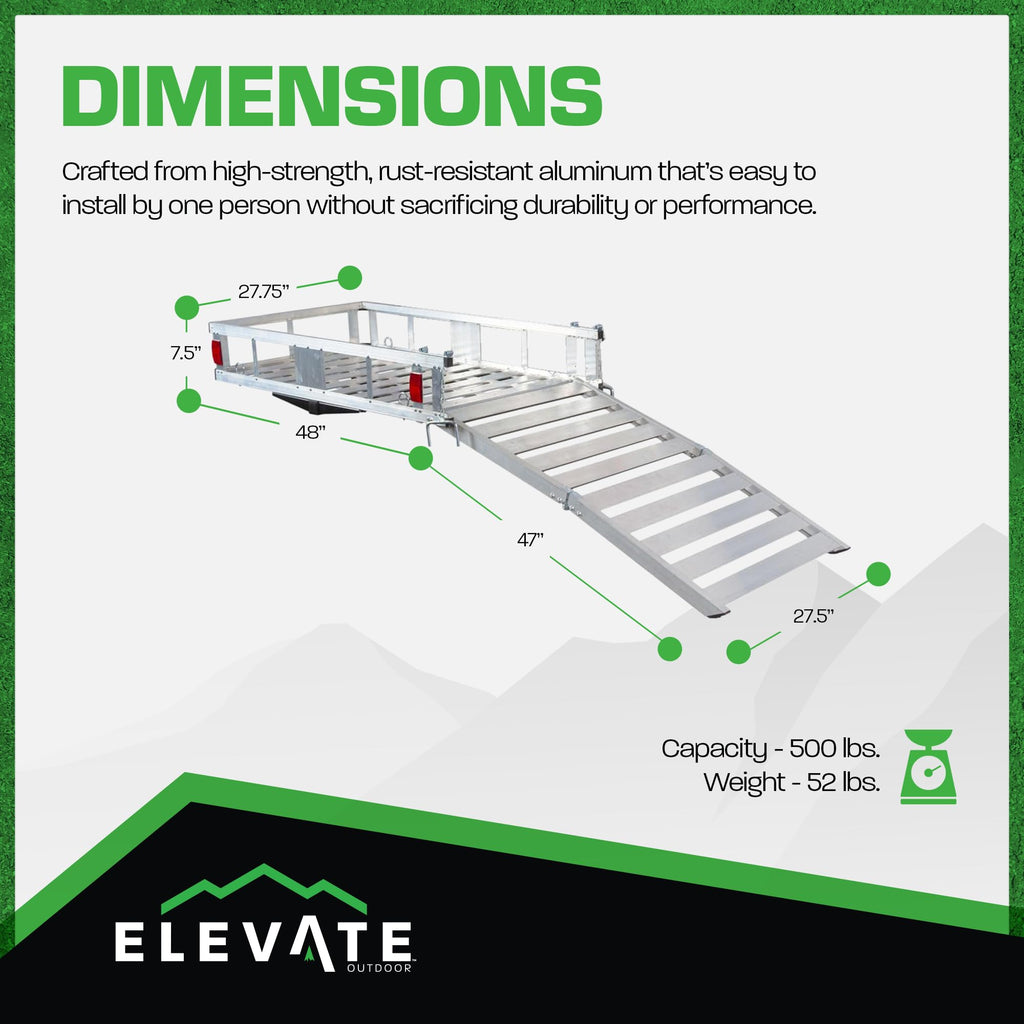 Deluxe Cargo Carrier with Folding Loading Ramp Z327