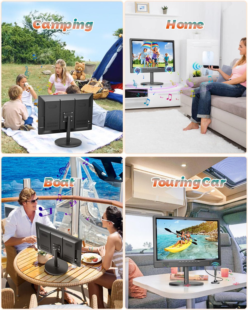 Portable TV with Antenna J196