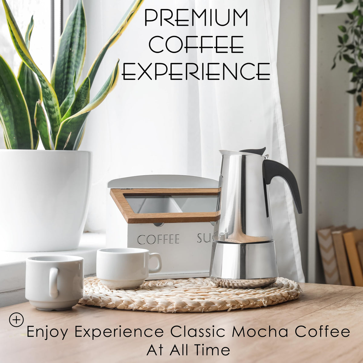 9 Cup Stainless Steel Moka Pot U609282