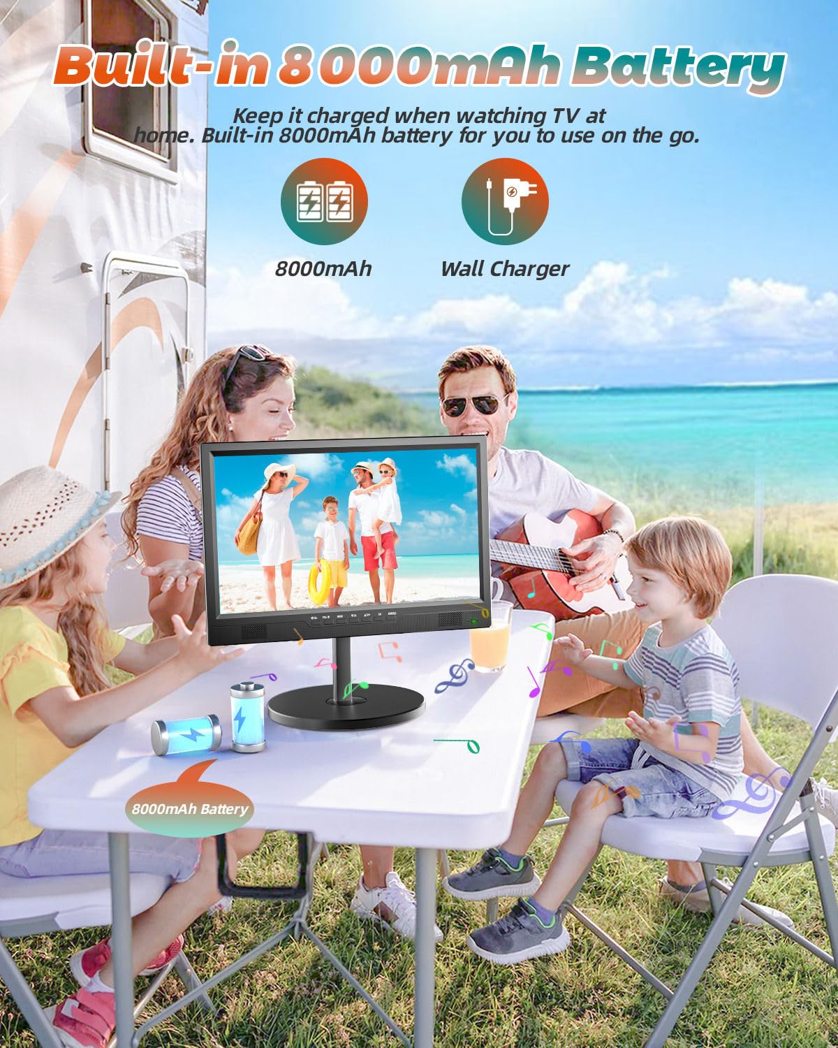 Portable TV with Antenna J196
