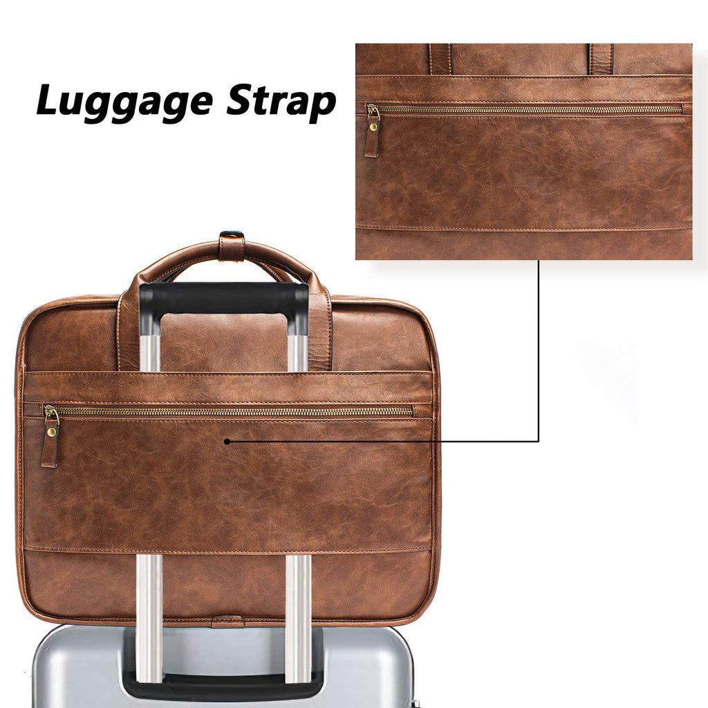 Leather 15.6 Inch Laptop Messenger Bag M52011
