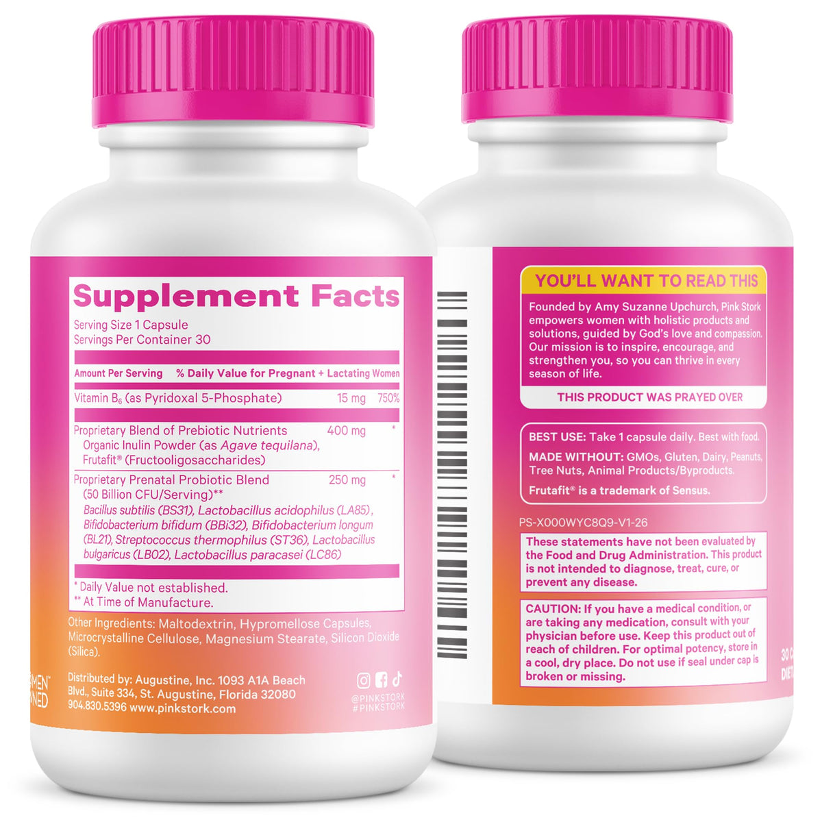 Prenatal Probiotic 50 Billion CFU 30 Capsules K2160