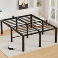 18 Inch High Metal Queen Size Platform Bed Frame with Under-Bed Storage V594