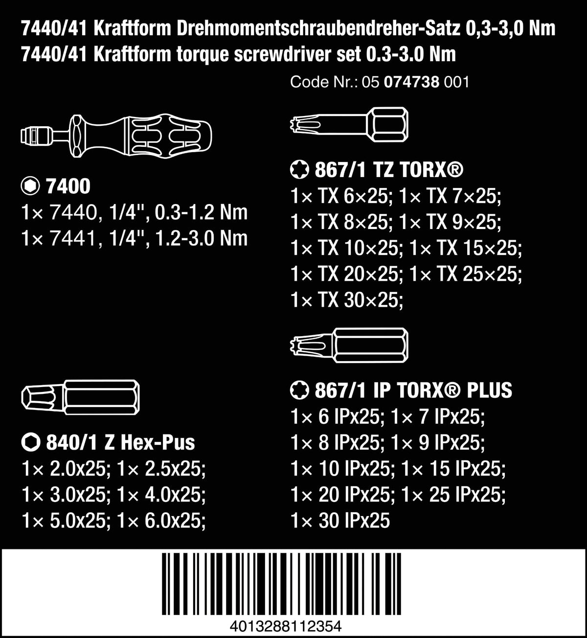 26 Pc Torque Screwdriver Set O55688