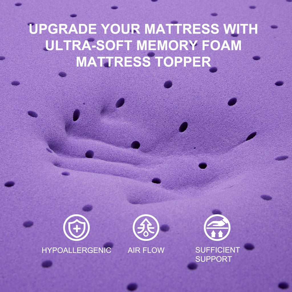 3 Inch Gel Memory Foam Mattress Topper Twin Size W19050