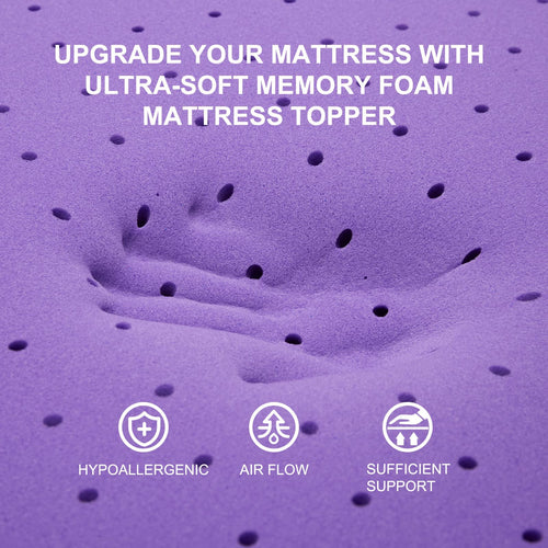 3 Inch Gel Memory Foam Mattress Topper Twin Size W19050