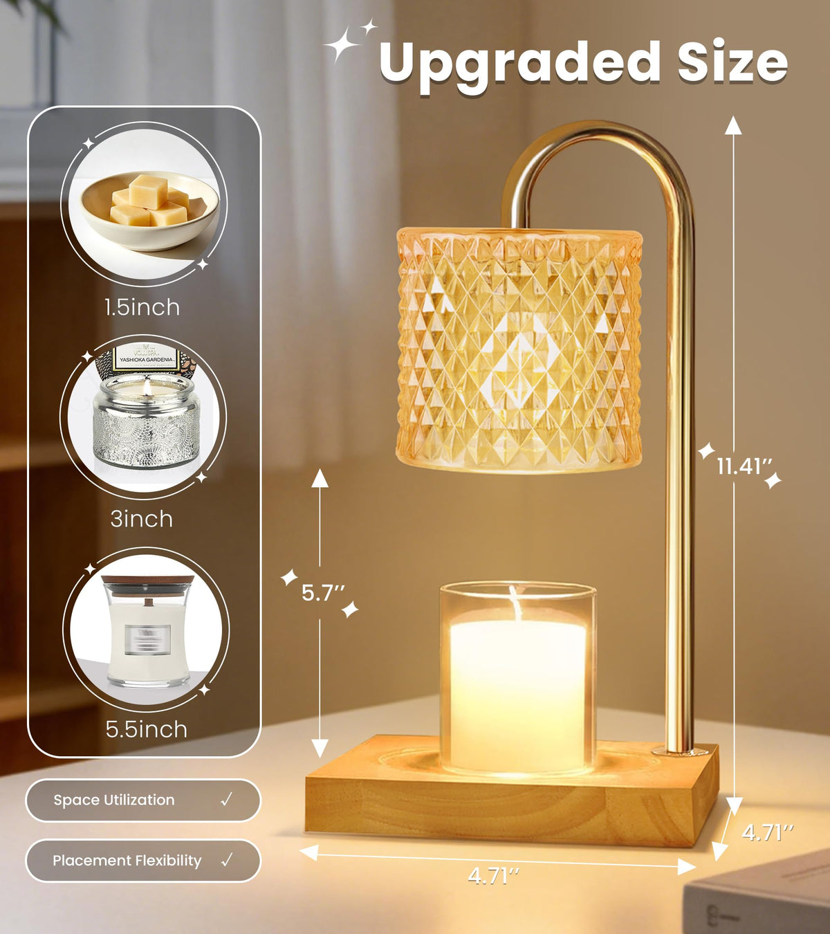Candle Warmer Lamp with Timer A8637