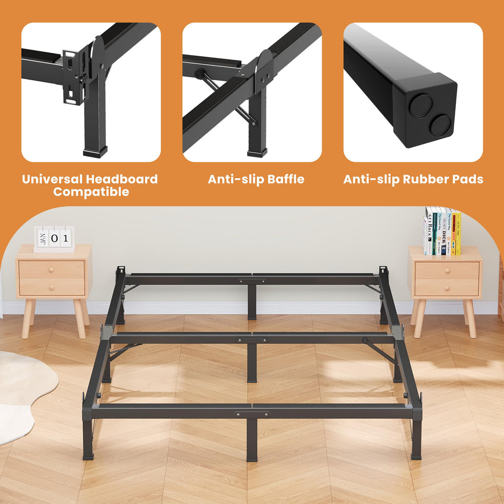 Queen 8 Inches Metal Bed Frame Z666655