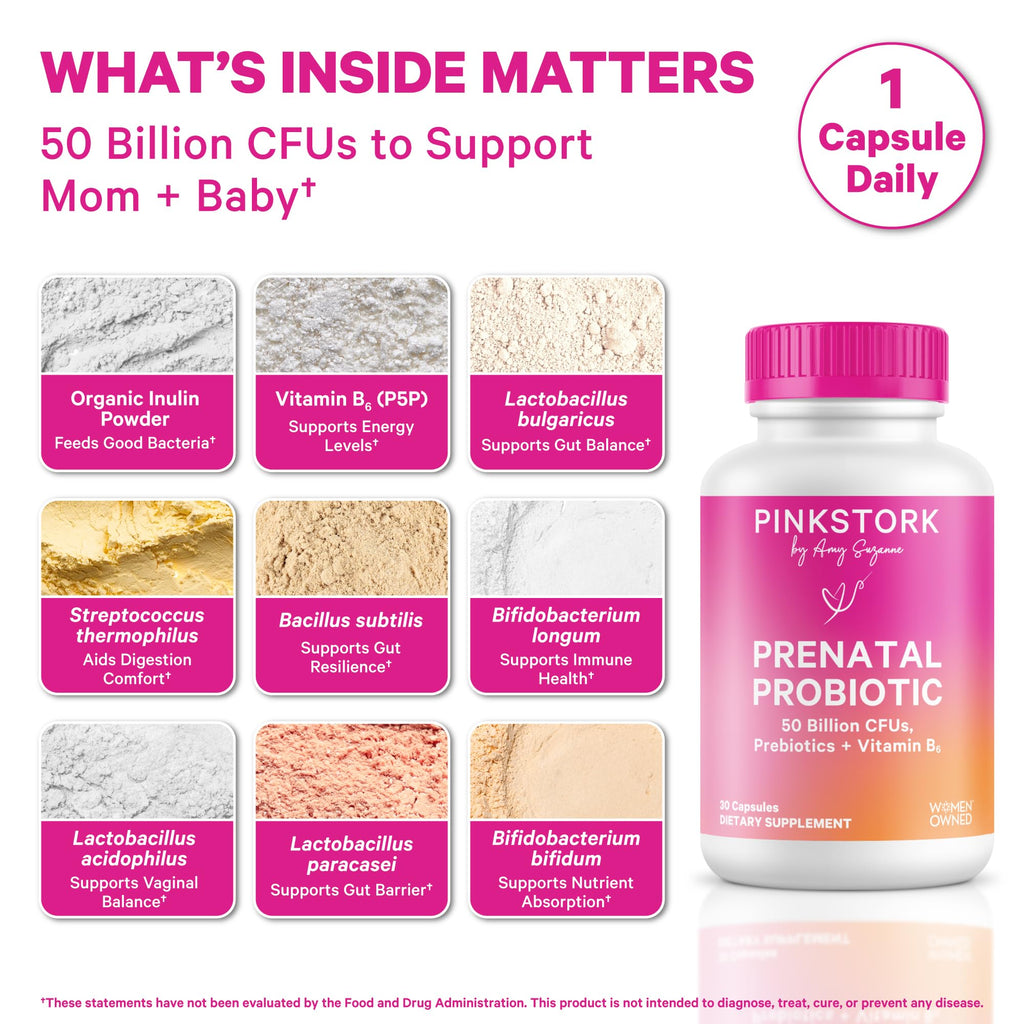 Prenatal Probiotic 50 Billion CFU 30 Capsules K2160