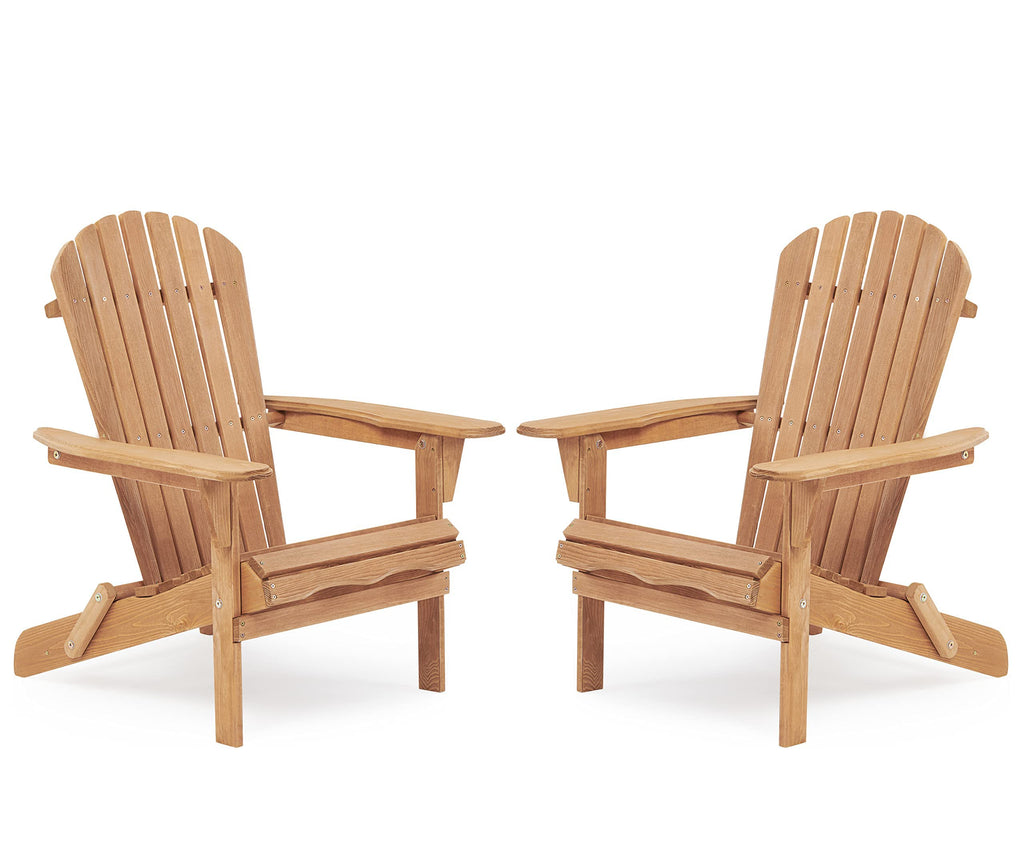 Cedar Folding Adirondack Chair Set of 2 J2496