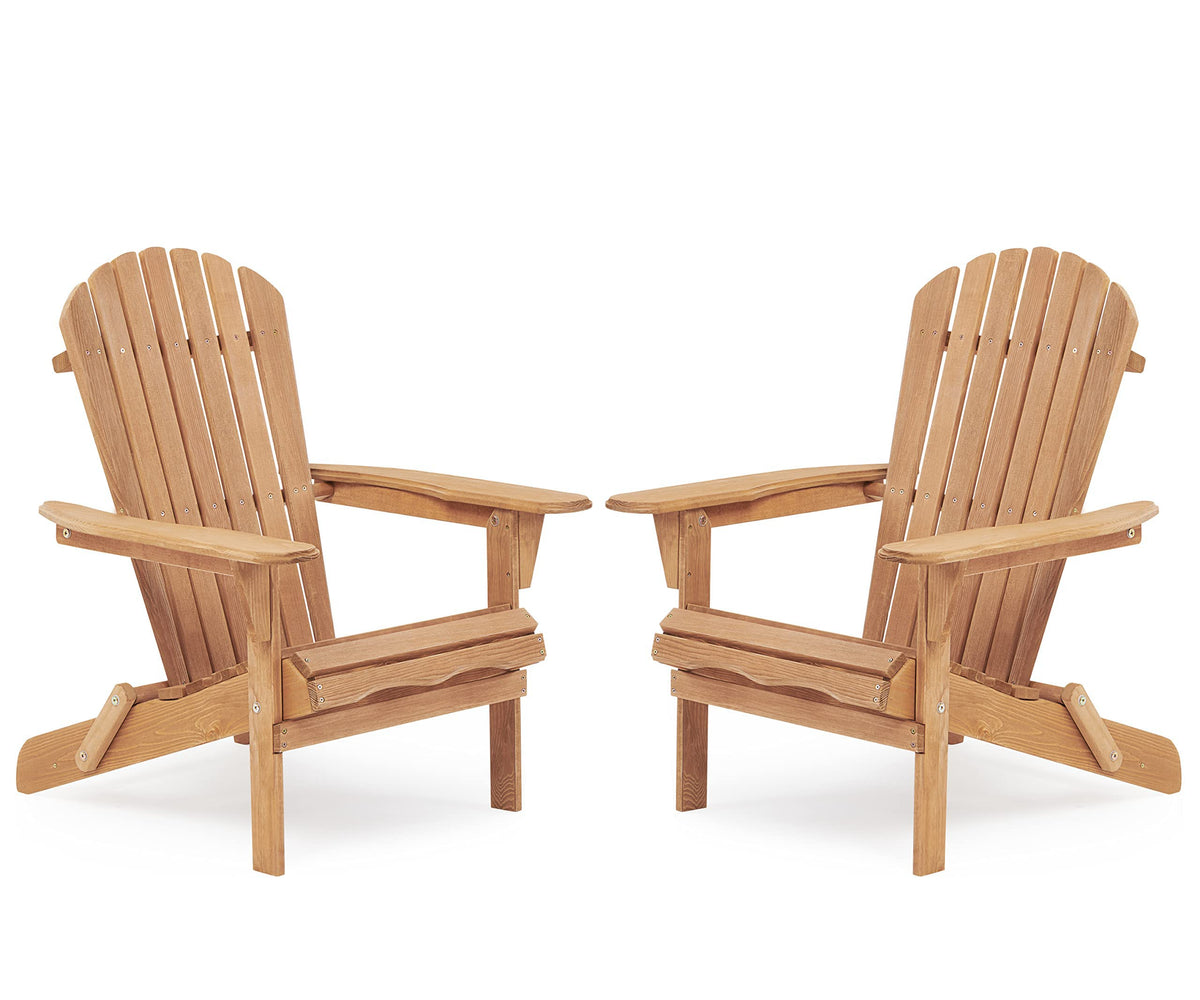 Cedar Folding Adirondack Chair Set of 2 J2496