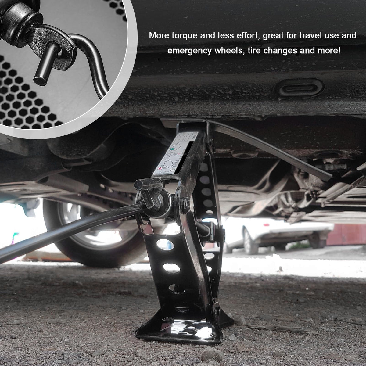 Scissor Lift Jack Crank Handle Metal Auto Repair Tool F6175