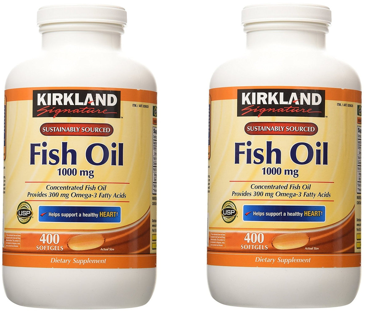 Fish Oil 1000 mg 400 Softgels 2 Pack S80506