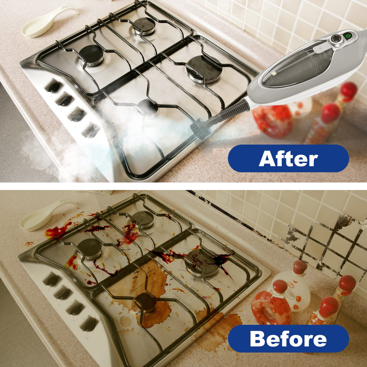 10-in-1 Handheld Steam Mop with 11 Accessories T145842