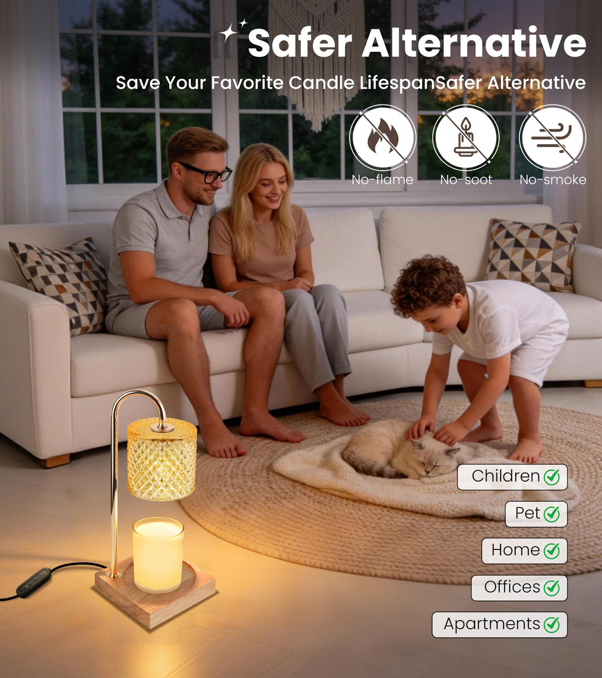Candle Warmer Lamp with Timer A8637