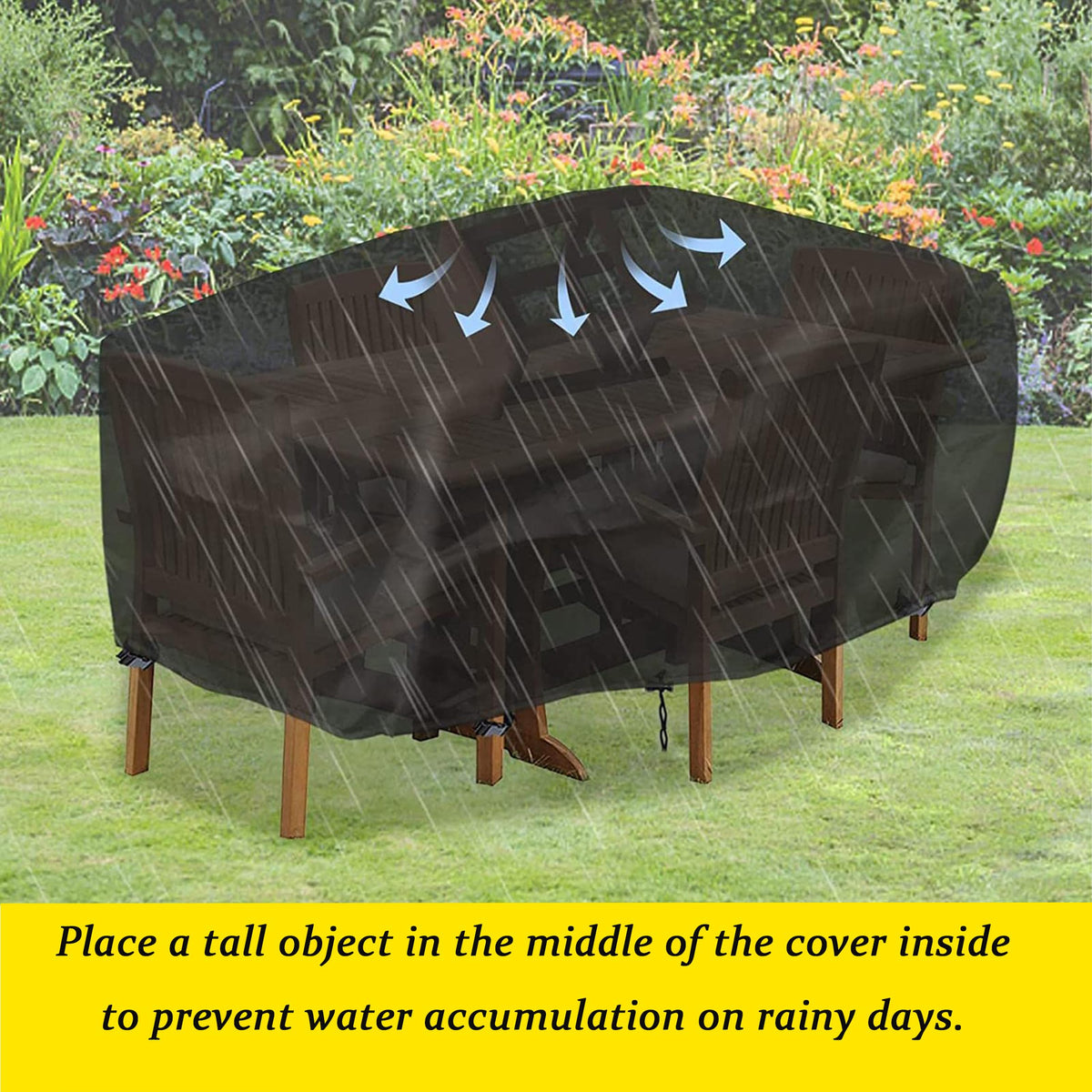 Waterproof 420D Oxford Patio Furniture Cover A1202