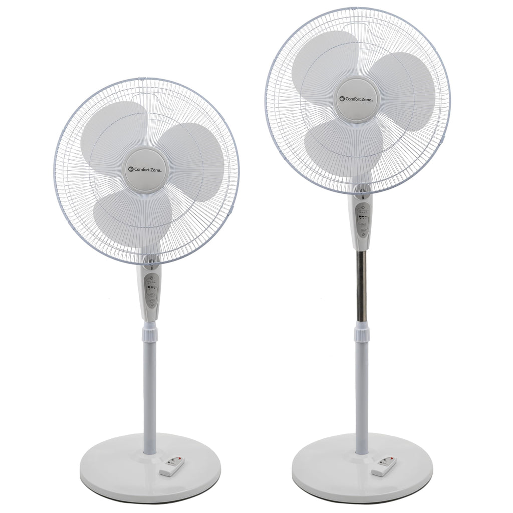 18-Inch Oscillating Pedestal Fan with Remote Control F366