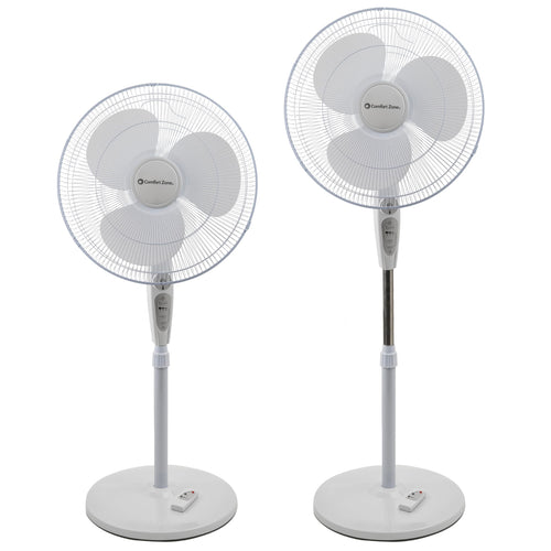 18-Inch Oscillating Pedestal Fan with Remote Control F366