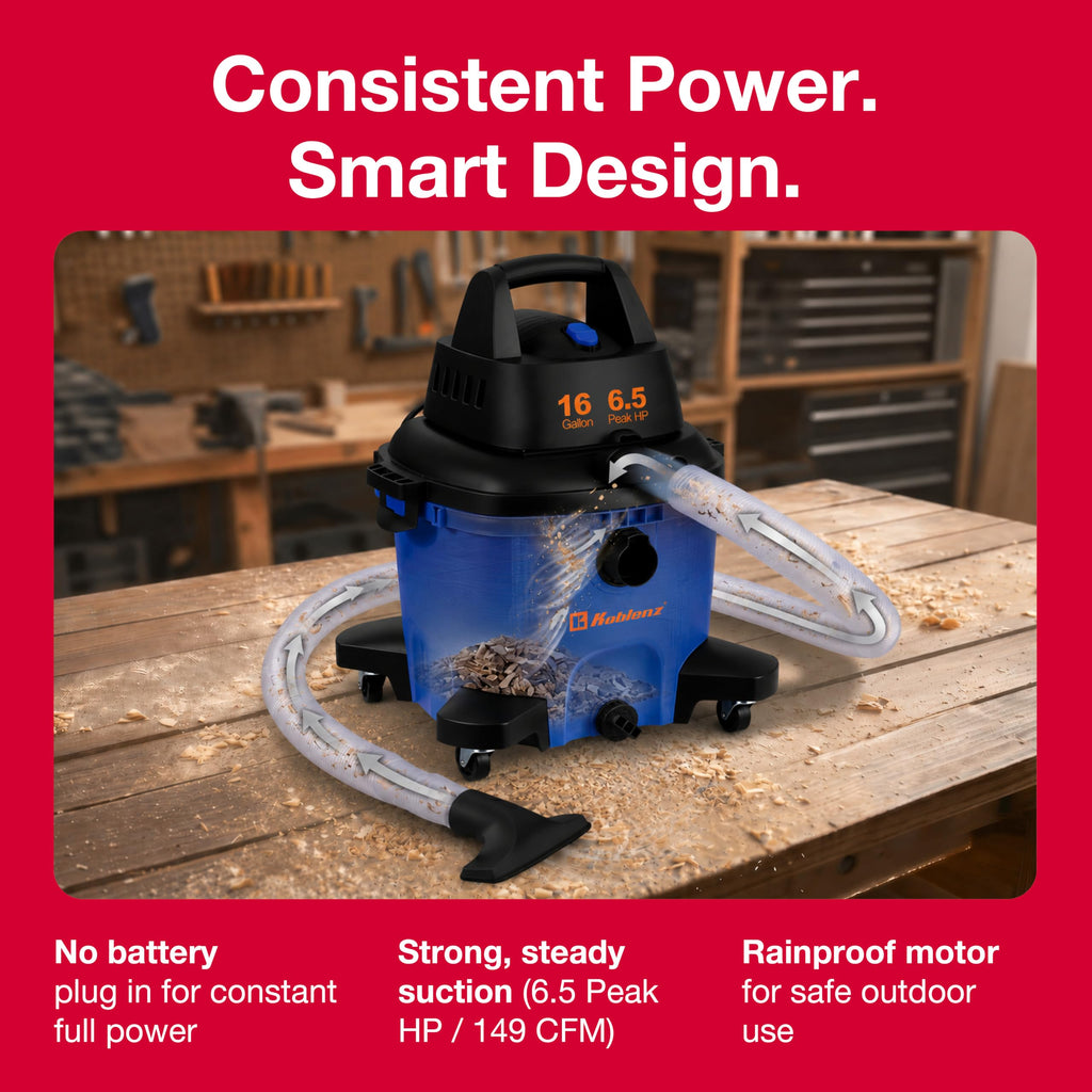 16 Gallon Wet Dry Vacuum Cleaner Z540154