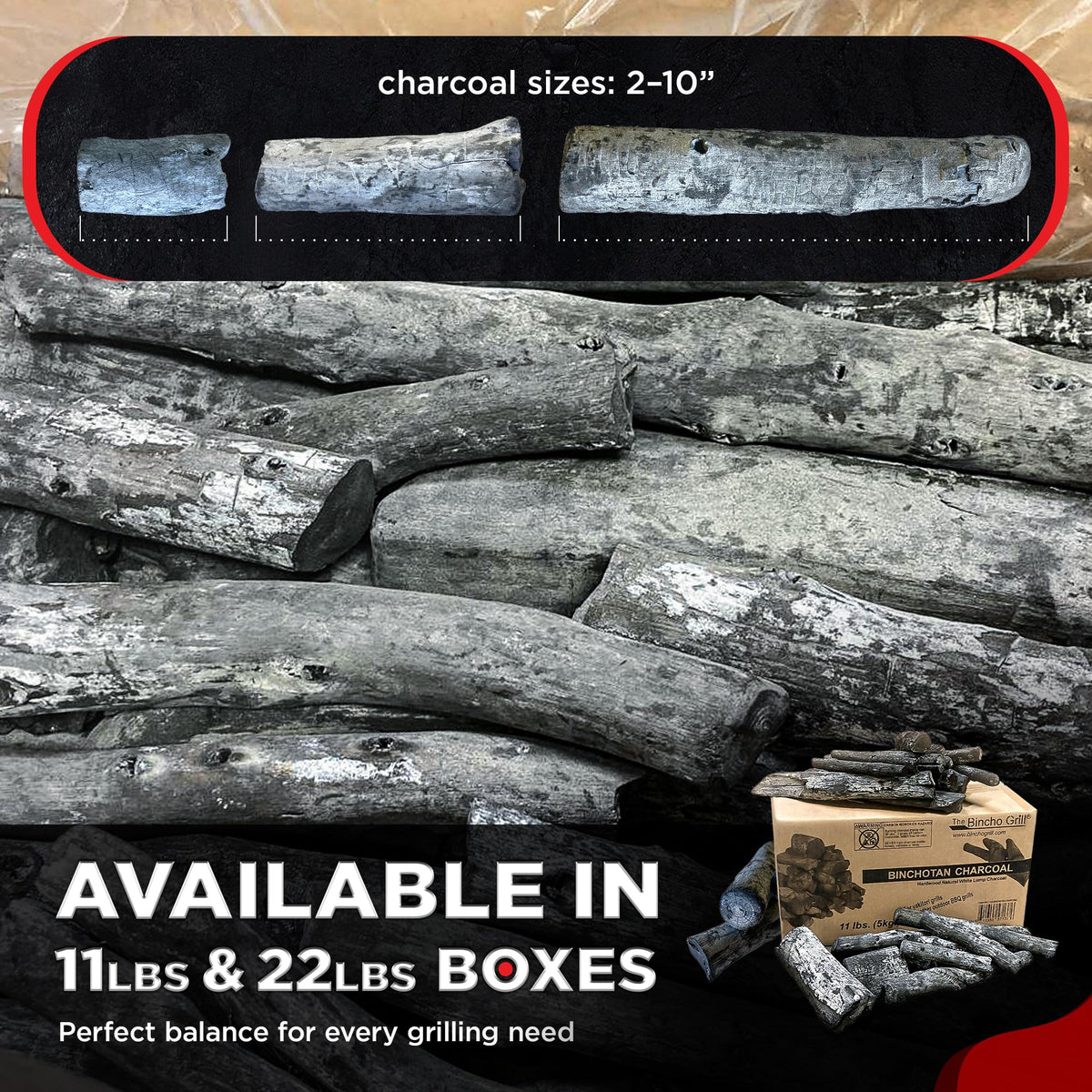 Binchotan Charcoal 11 lbs Hardwood 95% Carbon A105034
