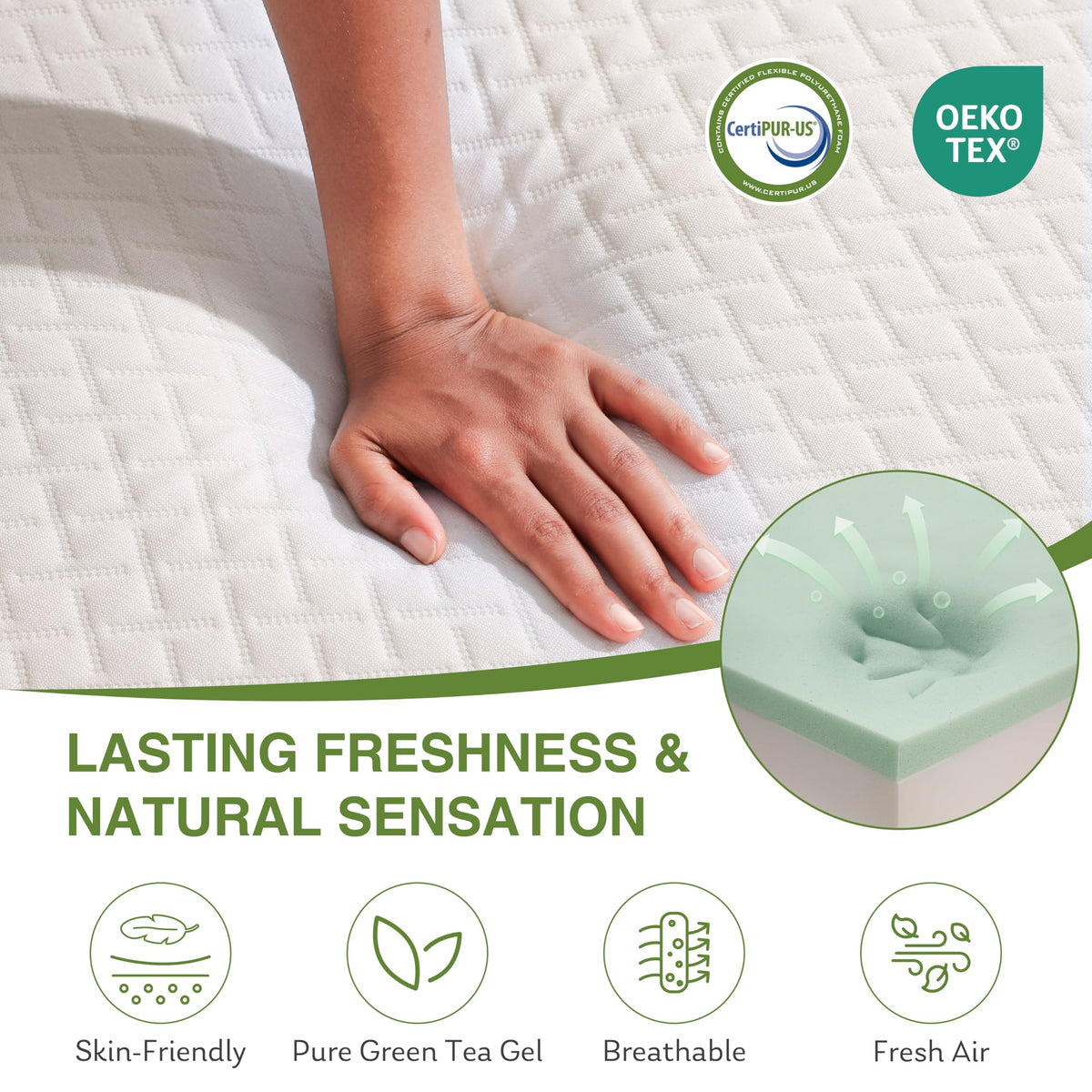 Full Size 8 Inch Medium Firm Memory Foam Mattress H97284