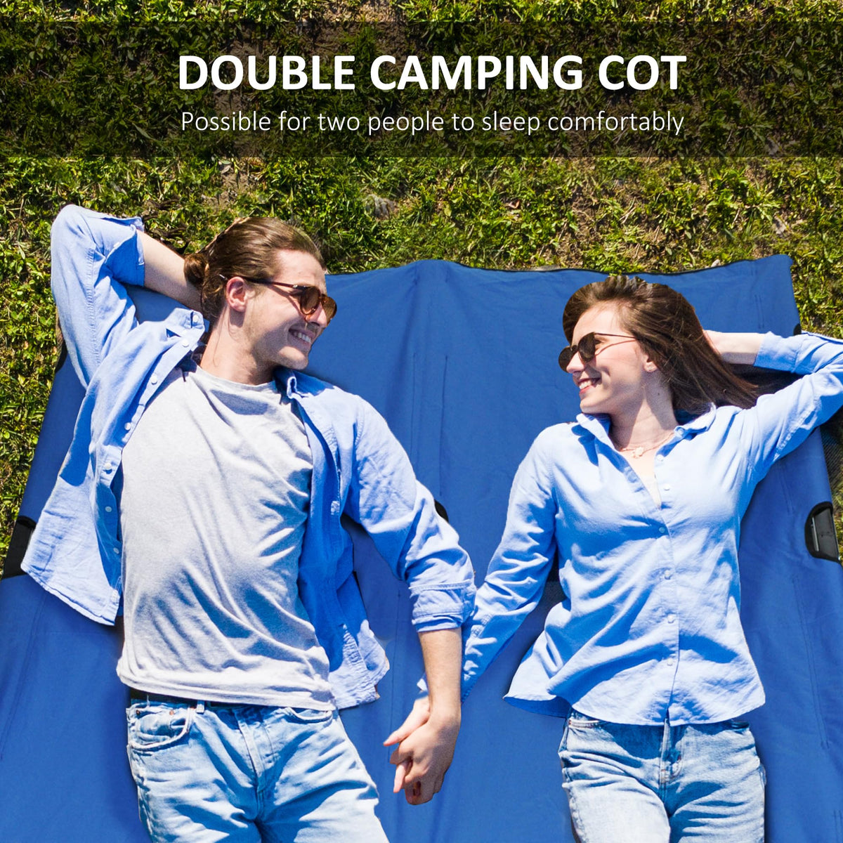 2 Person Folding Camping Cot with Carry Bag K269092