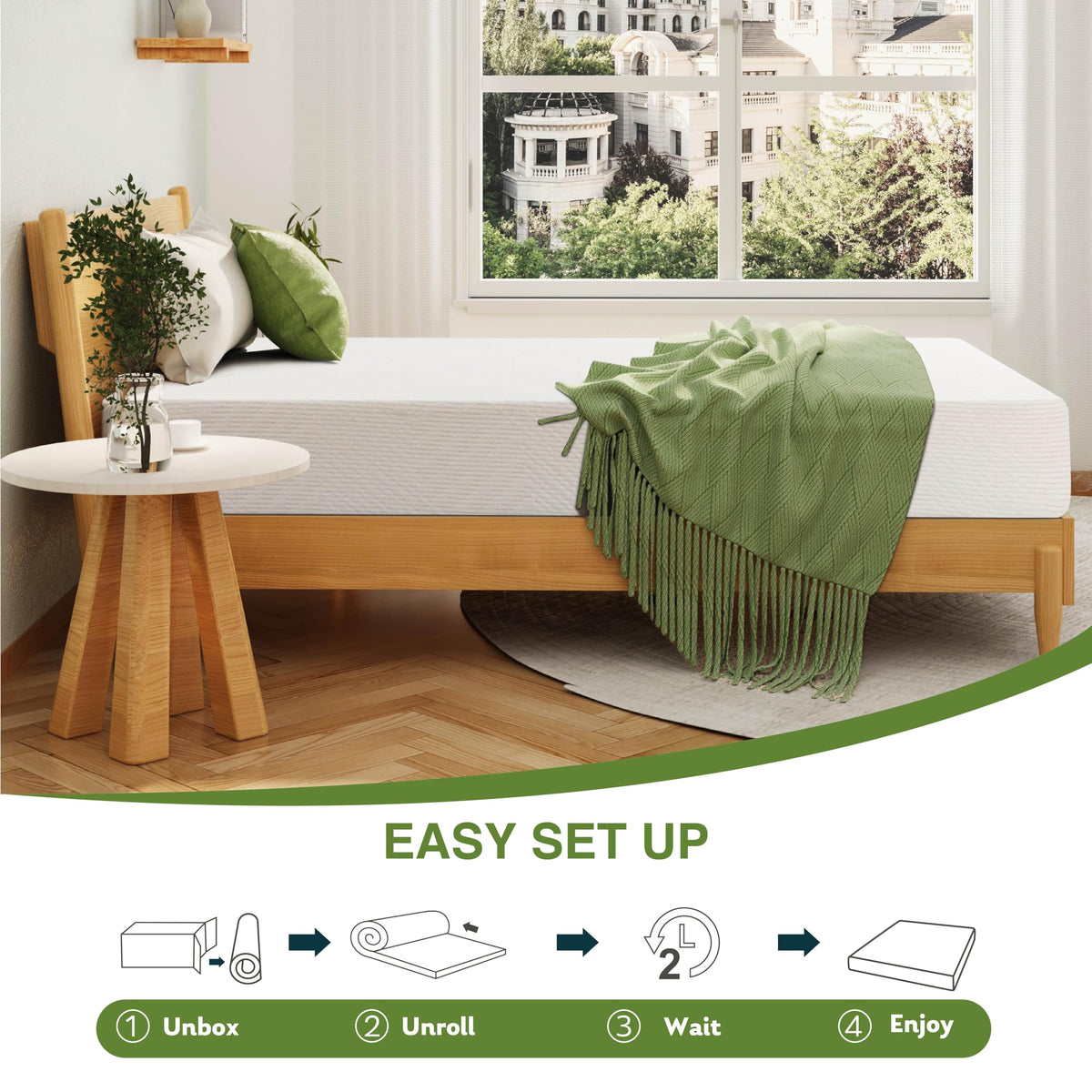 Full Size 8 Inch Medium Firm Memory Foam Mattress H97284