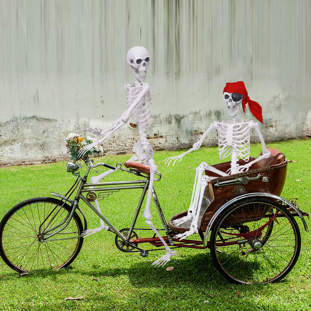5.4Ft Posable Life Size Skeletons with Movable Joints J1558